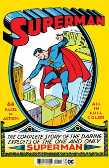 Superman #1 Joe Shuster Facsimile