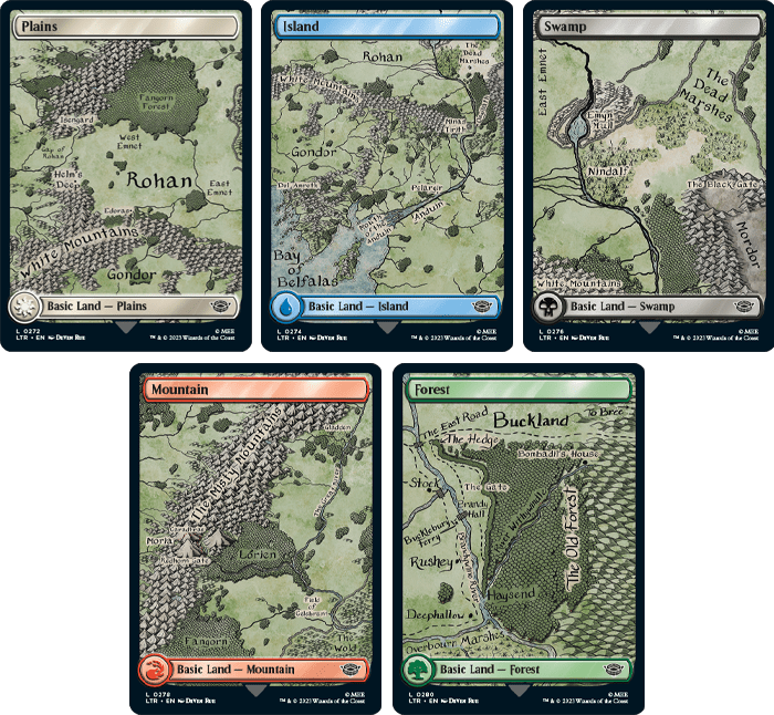 Full-Art Map Basic Lands